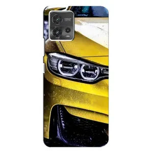 Чохли з Машинами на Моторола MOTO G72 (VPrint) (Жовта машина)