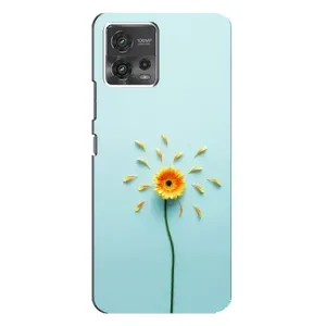 Чохли з квітами для Motorola MOTO G72 (VPrint) (Жовта квітка)