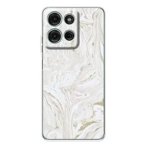 Чехол с принтом «Белый мрамор» для Motorola Moto G75