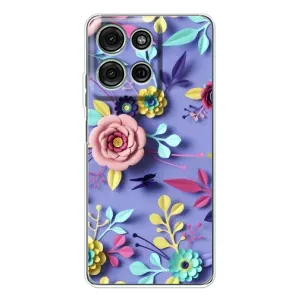 Чохли з квітами для Motorola Moto G75 (VPrint) (Дизайн квітів)