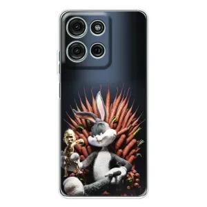 Чехол с принтом «Король Кролик» для Motorola Moto G75