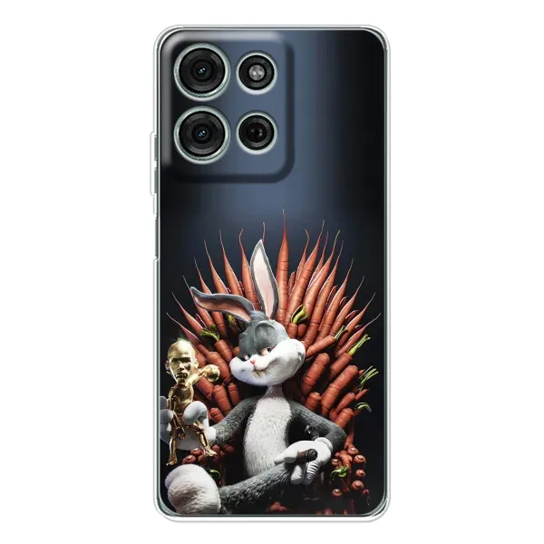 Чехол с принтом «Король Кролик» для Motorola Moto G75 Чехол с принтом «Король Кролик» для Motorola Moto G75