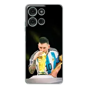 Чохли для Motorola Moto G75 (Leo чемпіон) (AlphaPrint) (Кубок Мессі)