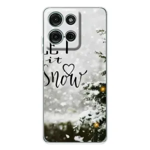 Чехол с принтом «Let it snow» для Motorola Moto G75