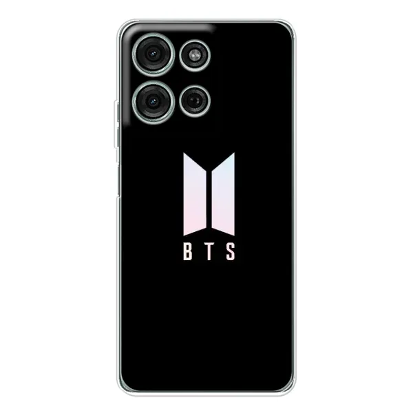 Чохол з принтом «Лого BTS» для Motorola Moto G75 Чохол з принтом «Лого BTS» для Motorola Moto G75