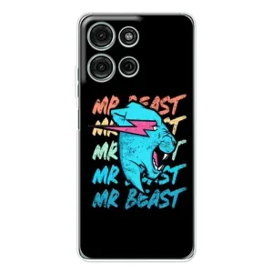 Чехол с принтом «logo Mr beast» для Motorola Moto G75