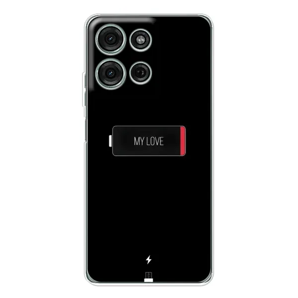 Чехол с принтом «Love battery» для Motorola Moto G75 Чехол с принтом «Love battery» для Motorola Moto G75