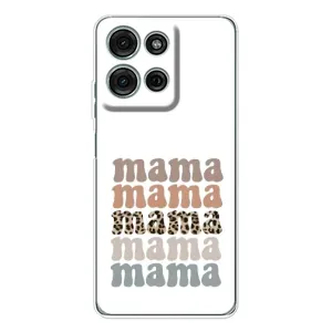 Чохол з принтом «Текстовий колаж мама» для Motorola Moto G75