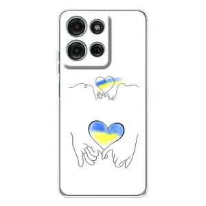 Чохол з принтом «Мир Україні» для Motorola Moto G75