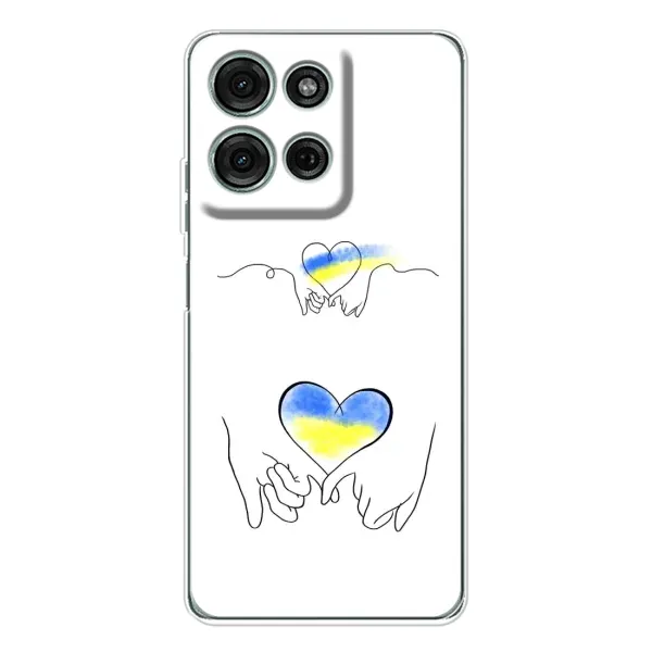 Чохол з принтом «Мир Україні» для Motorola Moto G75 Чохол з принтом «Мир Україні» для Motorola Moto G75