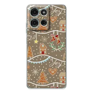Чехол с принтом «Новогодние пряники» для Motorola Moto G75