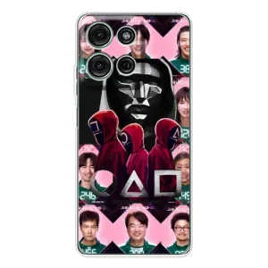 Чохол Гра в кальмара для Motorola Moto G75 (Учасники Гра кальмара)