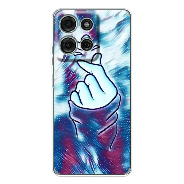 Чехол с принтом «Радужное сердце» для Motorola Moto G75 Чехол с принтом «Радужное сердце» для Motorola Moto G75