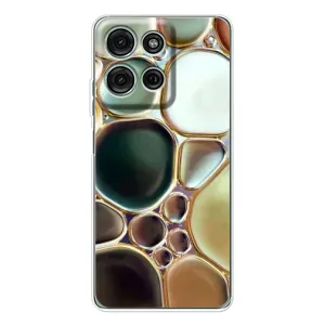 Чехол с принтом «Радужный Мрамор» для Motorola Moto G75