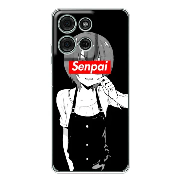 Чехол с принтом «Senpai» для Motorola Moto G75 Чехол с принтом «Senpai» для Motorola Moto G75