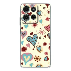 Чехол с принтом «Сердечки» для Motorola Moto G75