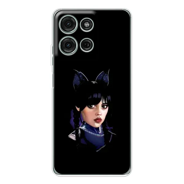 Чохол з принтом «серйозна Венздей» для Motorola Moto G75