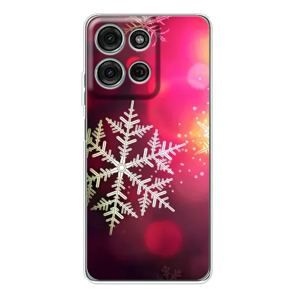 Чехол с принтом «Снежинка» для Motorola Moto G75 Чехол с принтом «Снежинка» для Motorola Moto G75