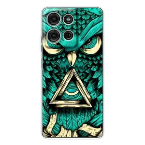 Чехол с принтом «Сова с глазом» для Motorola Moto G75