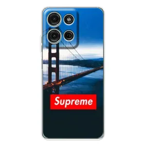 Чехол с принтом «Стиль Supreme» для Motorola Moto G75