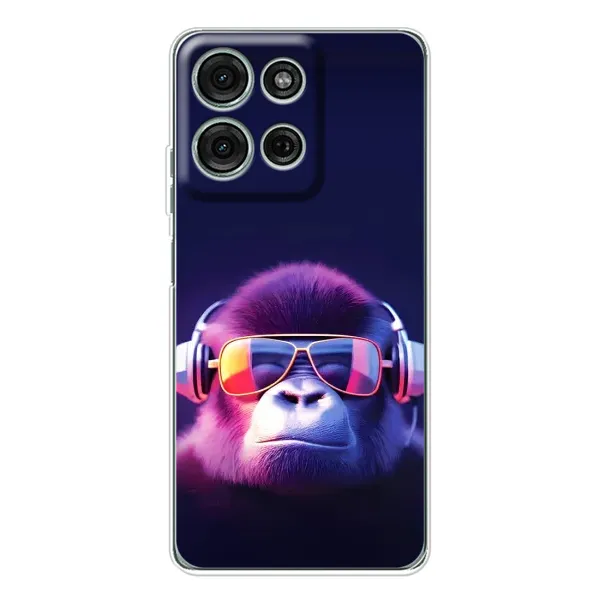 Чехол с принтом «Стильная обезьяна» для Motorola Moto G75 Чехол с принтом «Стильная обезьяна» для Motorola Moto G75