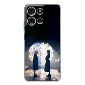 Чохол з принтом «Венздей та Інід» для Motorola Moto G75