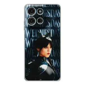 Чохол з принтом «Венздей кішка» для Motorola Moto G75