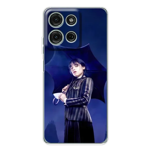 Чехол с принтом «Венсдей» для Motorola Moto G75 Чехол с принтом «Венсдей» для Motorola Moto G75