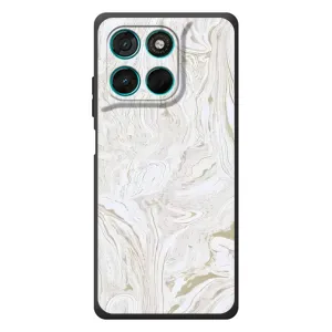 Мраморный чехол на Motorola Moto G77 (VPrint) (Белый мрамор)