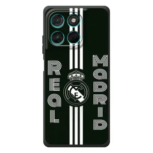 ФК Реал Мадрид чехлы для Motorola Moto G77 (AlphaPrint) (черно белый Реал)