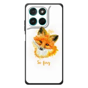 Чехлы с картинкой Лисички для Motorola Moto G77 (VPrint) (Девочка Лиса)