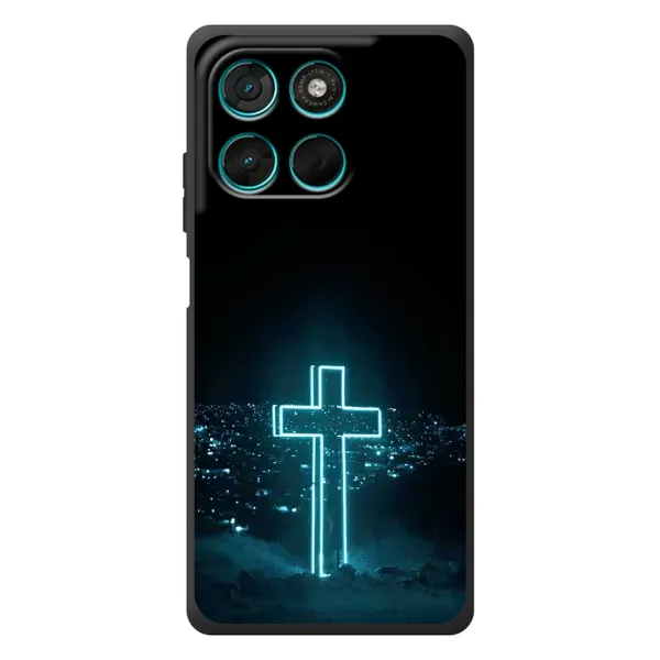 Чохол з принтом «Хрест і місто» для Motorola Moto G77 Чохол з принтом «Хрест і місто» для Motorola Moto G77