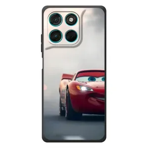 Силиконовый чехол Маквин для Motorola Moto G77 (Скоростной Маквин)