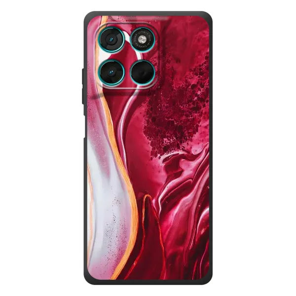 Чохол з принтом «Мрамор червоний» для Motorola Moto G77 Чохол з принтом «Мрамор червоний» для Motorola Moto G77