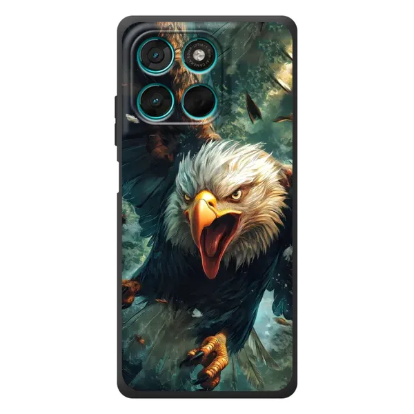 Чехол с принтом «Орел в полете» для Motorola Moto G77