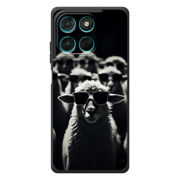 Чохол з принтом «Овечка в окулярах» для Motorola Moto G77