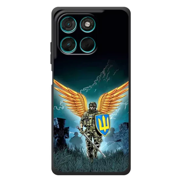 Чохол з принтом «Солдат ЗСУ» для Motorola Moto G77