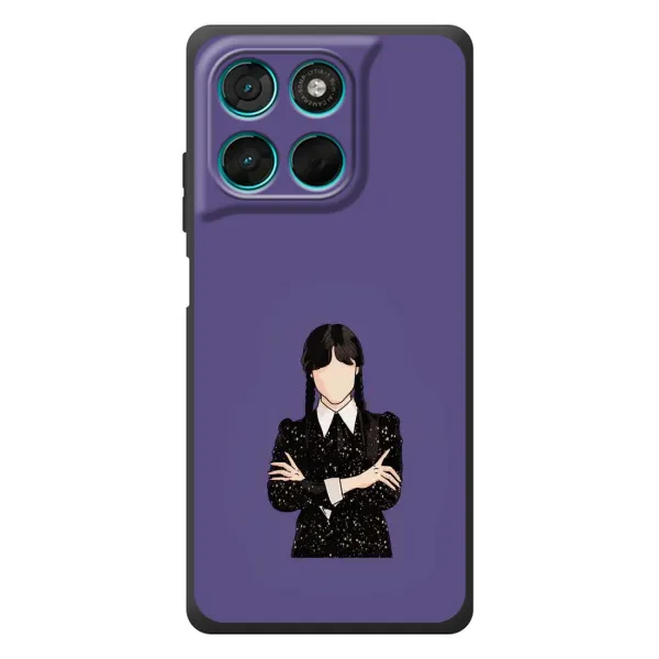 Чохол з принтом «Венздей у чорному» для Motorola Moto G77 Чохол з принтом «Венздей у чорному» для Motorola Moto G77