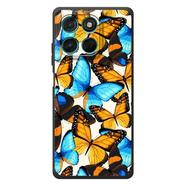 Чехол с принтом «Яркие бабочки» для Motorola Moto G77