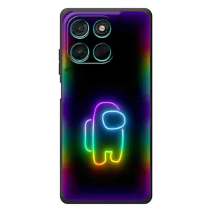 Чехол Амонг Ас для Motorola Moto G77 (AlphaPrint) (Яркий скин)