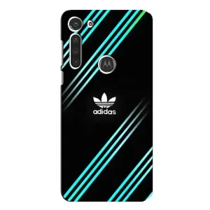 Чохли Адидас для Motorola MOTO G8 (AlphaPrint) (Адідас з полосами)