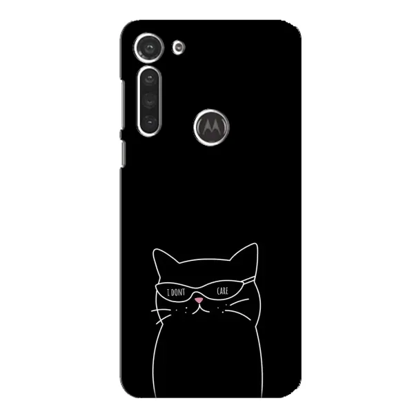 Чохол з принтом «Байдужий кіт» для Motorola MOTO G8 Чохол з принтом «Байдужий кіт» для Motorola MOTO G8