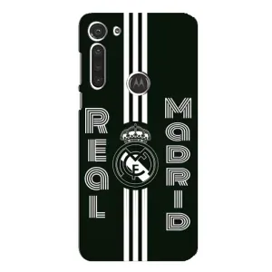 ФК Реал Мадрид чохли для Motorola MOTO G8 (AlphaPrint) (чорно білий Реал)