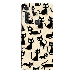 Чехол с рисунком кот на Motorola MOTO G8