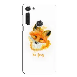 Чохли з картинкою Лисичка для Motorola MOTO G8 (VPrint) (Дівчинка Лиса)