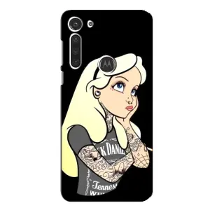 Чохол з друком для Motorola MOTO G8 - (Мода) (AlphaPrint) (Дівчина в тату)