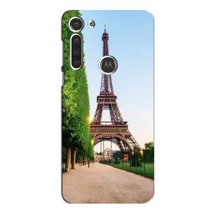 Чохол Ейфелева Вежа Motorola MOTO G8 - (AlphaPrint) (Дорога до Парижу)