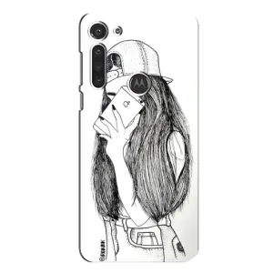 Чохол з друком для Motorola MOTO G8 - (Мода) (AlphaPrint) (Фото дівчини)