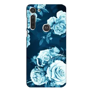 Чехлы (ART) Цветы на Motorola MOTO G8 (VPrint) (Блактині бутони)
