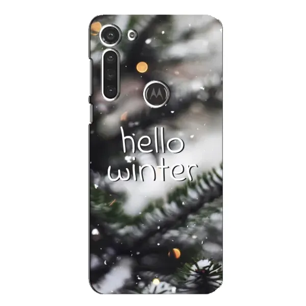 Чехол с принтом «Hello winter» для Motorola MOTO G8 Чехол с принтом «Hello winter» для Motorola MOTO G8